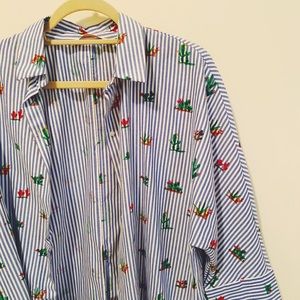 zara cactus blouse